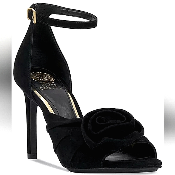 New w/Box Vince Camuto Adaline Genuine Suede Ankle Strap Stiletto Dress Sandals - Picture 2 of 9